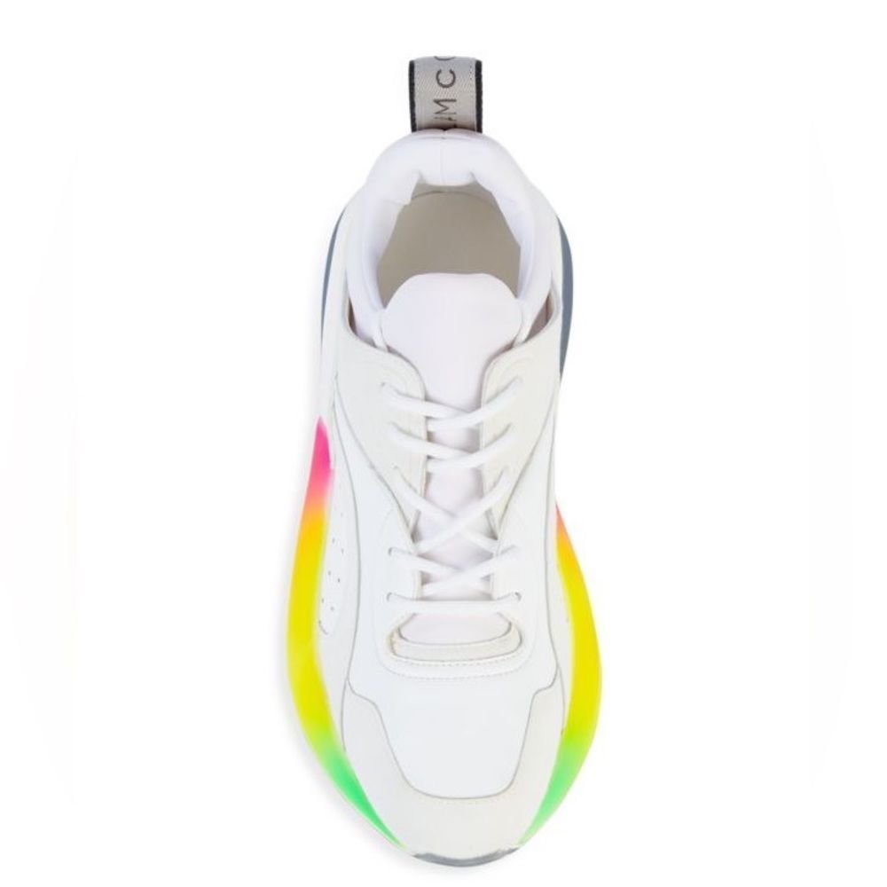SALE!!! STELLA MCCARTNEY womens logo Rainbow chunky Sole Sneakers NWOB - Picture 5 of 12